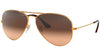 Aviator Gradient RB3025 shiny light bronze